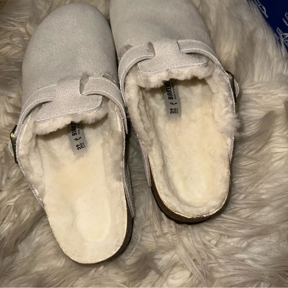Boston Clogs Shearling / Suede / Antique White - Picture 6 of 6